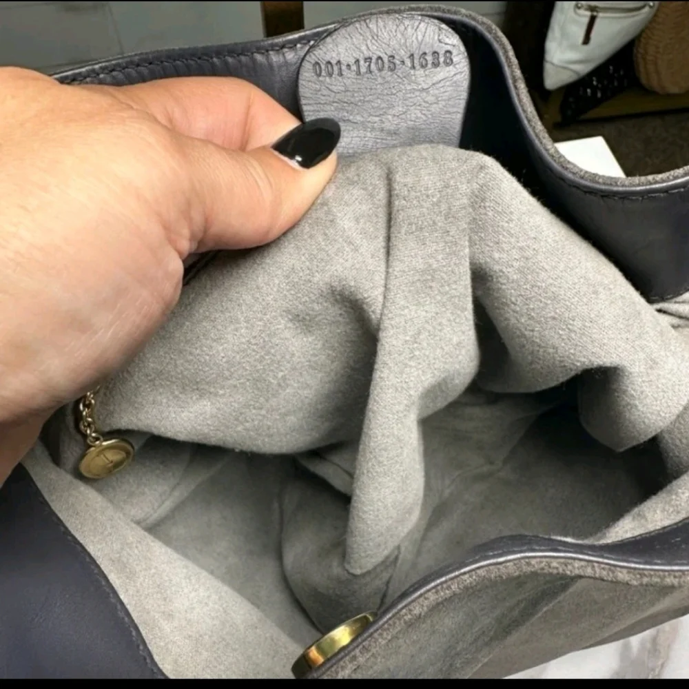 Gucci Bamboo Handle Suede Leather Purse Handbag Vintage Style (EXCELLENT COND) - Picture 8 of 11